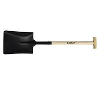 Cofan Pala cuadrada 340 mm – mango de madera, puño abierto – 1 unidad