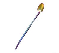 Pala de acero inoxidable Cuchara de postre creativa para helado pastel pastelería Utensilio de cocina único 21,5 cm (N AD)