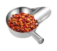 Pala de comida de cocina | Pala de palomitas de maíz de acero inoxidable,Herramienta de preparación de comidas con pico de pato para azúcar y salsa de arroz puré de palomitas de maíz