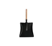 Pala de Hierro Multiusos con Mango de Madera - Cabezal Metálico Negro de Alta Resistencia (45×23 cm) - Ideal para Remover Cenizas de Chimeneas, Limpiar Parrillas, Recolectar Hojas y Tierra en Jardiner