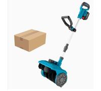 Pala de nieve plegable compatible con Makita 18 V (sin batería) | Extractor de nieve eléctrico de 800 W, motor sin escobillas, telescópico, 31 cm de ancho, 15 cm de profundidad