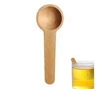Pala de sal de baño, pequeña cuchara de madera,Cuchara de madera de miel para leche en polvo