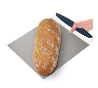 Pala elevadora, tabla de transferencia suave, bandeja cuadrada para hornear, herramienta de culinario de acero inoxidable, servidor de diapositivas de pizza, servicio de comedor para chef