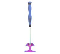 Pala para cebo de pesca Pala para cebo de camarones de acero inoxidable con cabezal plegable para pesca en el mar, pesca en roca, diseño ergonómico duradero, drenaje de agua (Mango azul)