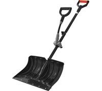 Pala para nieve, ideal para limpiar entradas de vehículos. Pala de nieve de 45,5 cm de ancho, con mangos en forma de D que facilitan el agarre, superficie antideslizante y gran capacidad. Herramienta