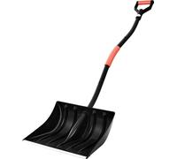 Pala para nieve, ideal para limpiar entradas de vehículos. Pala para nieve de 42 cm de ancho, con mangos en forma de "D" y hoja de aluminio. Pala para nieve de gran capacidad, herramienta ligera para