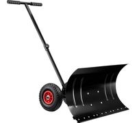 Pala para nieve Wiltec con ruedas, 74 x 43 cm, pala de acero, palas para nieve resistentes a la corrosión, quitanieves para la eliminación de nieve