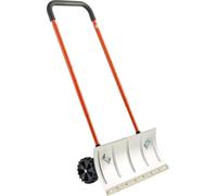 Pala quitanieves con ruedas de 60 cm, robusta, de metal, para limpiar caminos de entrada