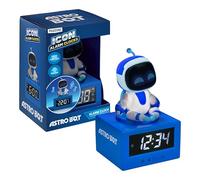 Shine Reloj despertador Astro Bot Icon con luz