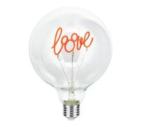 Paladone - Bombilla LED Mickey Mouse 'Love' E27 neón, compatible Edison, licencia Disney