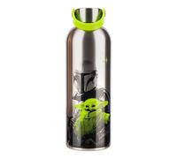 Paladone Botella de agua metálica Star Wars Grogu - Producto oficial con licencia de Star Wars