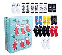 Paladone Calendario de Adviento Belleza Friends 12 Días de Productos de Baño y Cuerpo - Calcetines Unisex Inspirados en Friends