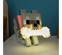 Paladone Lámpara LED de noche GloBuddies Wolf – 3D, luz cambiante táctil, licencia Minecraft, a pilas
