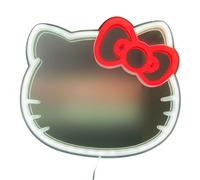 Paladone Hello Kitty Espejo de pared con luz led de neón, licencia oficial Sanrio, decoración para hogar y dormitorio, para niñas, adolescentes y mujeres, regalo fans de kawaii, alimentación por USB