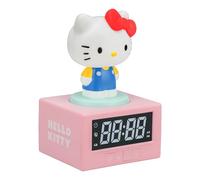 Paladone Reloj despertador digital Hello Kitty – luz nocturna, música, licencia Sanrio, a pilas