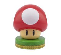 PALADONE Lámpara 3D Seta Super Mario Bros Nintendo, 10 cm, Luz Rojiza, Funciona con Pilas AAA