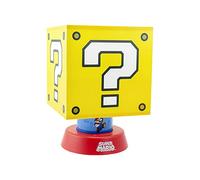 Paladone Lámpara Bloque de Pregunta Super Mario - Lámpara Oficial con 3 Niveles de Brillo, Decoración para Gamers