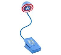 Paladone Lámpara Lectura Marvel - Lámpara Lectura Capitán América, Licencia Oficial - Regalo Marvel - Merchandising Marvel