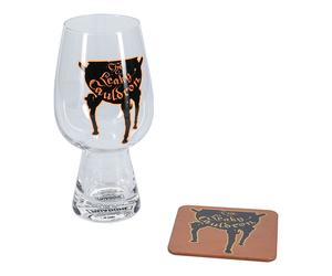 Paladone leaky cauldron glass and coaster set transparente 1 pieza(s)