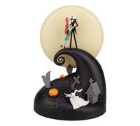 Paladone Lámpara Diorama Nightmare Before Christmas – LED 30 cm Jack y Sally, USB, luz cálida/fría