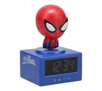 Paladone Reloj despertador digital Spiderman - luz de noche, música, licencia oficial Marvel, pilas