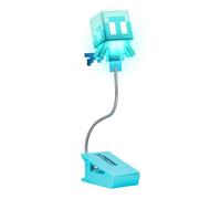 Paladone Minecraft Allay - Luz de lectura con clip - Luz de lectura con licencia oficial, diseño de lámpara de clip con cable flexible, con cabeza en forma de mobo Allay, 3 modos de luz, funciona con
