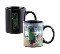 Taza Creeper que Cambia con Calor Minecraft - Taza Oficial que Cambia con Bebidas Calientes, 295 ml
