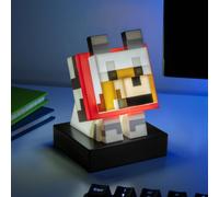 Paladone minecraft wolf icon light ? 11cm light?up figure for bedr