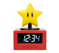 Paladone Reloj despertador Super Mario Super Star Icon – luz nocturna – Oficial de Nintendo