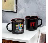 Paladone Pennywise Taza térmica con cambio de color de 350 ml, licencia oficial de IT la película, diseño pantalla de TV, taza de cerámica para té y chocolate caliente, regalo para fans del terror