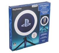 Paladone PlayStation Streaming Light - Anillo de luz Ajustable con Licencia Oficial con Soporte para teléfono, 3 Modos de luz, cálido, Fresco y Neutro, Regalo para niños