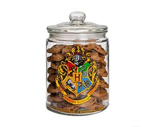 Paladone PP9118HP Harry Potter Hogwarts Tarro de cristal para galletas, accesorio de cocina, mercancía oficial, color negro