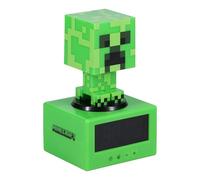 Paladone creeper icon reloj despertador digital verde