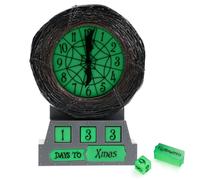 Paladone Reloj Despertador de Cuenta Regresiva Nightmare Before Christmas - Producto Oficial Disney, decoración Festiva Que Brilla en la Oscuridad para Halloween y Navidad