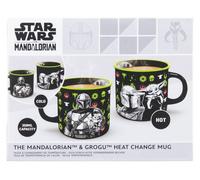 Paladone Taza cerámica Star Wars The Mandalorian y Grogu, 350 ml, reactiva al calor, licencia oficial