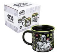 Paladone Taza cerámica Star Wars The Mandalorian y Grogu, 350 ml, reactiva al calor, licencia oficial