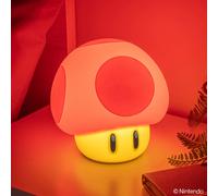 Paladone Lámpara Super Mushroom SquishyGlo – Luz nocturna de silicona recargable, 3 niveles