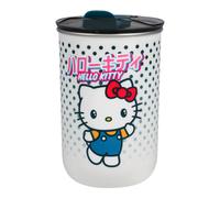 Paladone taza de viaje de hello kitty, taza de café sanrio con tapa c