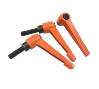 Palanca de mango sujeción acero al carbono alta resistencia | Multicolor M4-M12 2 piezas for Maquinaria Y Equipo: Apretar Y Aflojar(Orange Colour,M12X50)