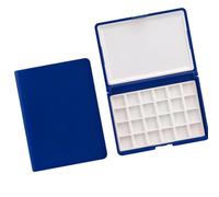 Paleta de acuarela de, contenedor de almacenamiento de pintura de 24 pozos para acuarela acrílica, aceite y mezcla de colores, caja pequeña