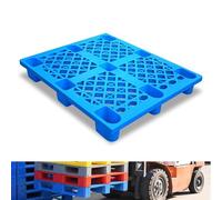 Paletas de plástico para almacenamiento y almacén en sótanos, almohadillas de rejilla resistentes para envío y organización, 47 x 31 pulgadas