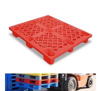 Paletas de plástico para almacenamiento y almacén en sótanos, almohadillas de rejilla resistentes para envío y organización, 47 x 31 pulgadas