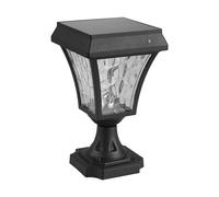 Paletto LED Solar Exterior 2W Jardín Luz Caliente Regulable Negro V-TAC VT-983