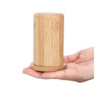 Palillero Dispensador Soporte for palillos de dientes de bambú con tapa, hisopo de algodón, funda, soporte, dispensador de palillos de dientes de madera, caja organizadora for almacenamiento de cocina