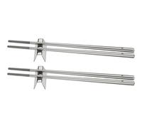 Palillos NUOVA, juego de 4 piezas, plateado, acero inoxidable, WMF