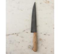 Pallarès Solsona - Cuchillo de cocina Pallarès de acero carbono con mango de haya, artesanal y equilibrado para uso diario en cocina profesional o doméstica, resistente y mantenido afilado más tiempo