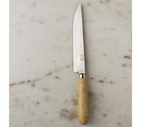 Pallarès Solsona - Cuchillo de cocina Pallarès Solsona de acero carbono con mango de boj artesanal, ligero y equilibrado para uso diario en cocina profesional y doméstica