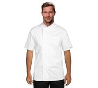 PALLTEX KOTO SS 100% Algodón SS Chaquetilla Chef Hombre Chaquetas de Chef Chaquetilla Chef Chaqueta Cocinero Hombre Manga Corta, Blanco, 4XL