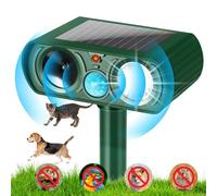 Palmcee Ahuyentador De Gatos Exterior, Solar Ahuyentador De Gatos, Repelente Ultrasónico para Perros y Gatos con Luces Led Intermitentes Repelente para Animales con Energía Solar