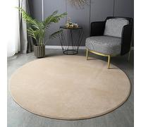 PALVIT Alfombras Redondas de Área, 100x100cm Alfombra Grande Suave y Esponjosa para Salón Cocina, Alfombra Shaggy Gruesa para Dormitorio junto a la Cama con Base Antideslizante, Alfombras Lavables a